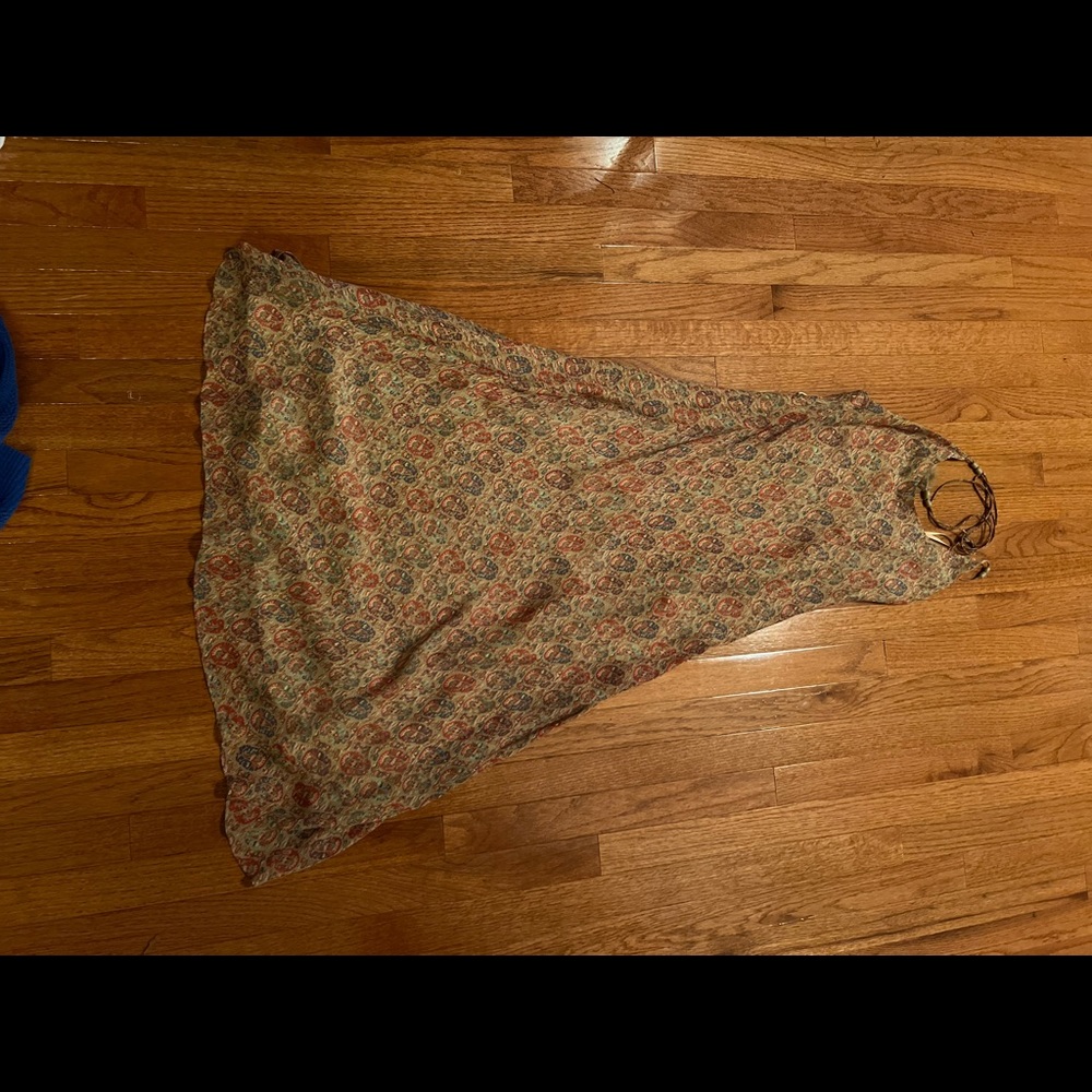 Ralph Lauren Silk maxi halter dress